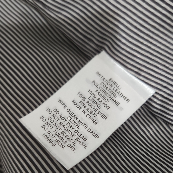 Faux Leather Cream Jacket - Picture 9 of 13